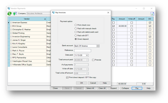 Deltek Ajera_Vendor Direct Deposit